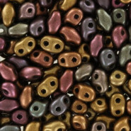 Matubo MiniDuo Beads 4x2.5mm Bronze rainbow copper